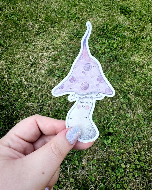 Pointy Mushroom Vinyl Sticker