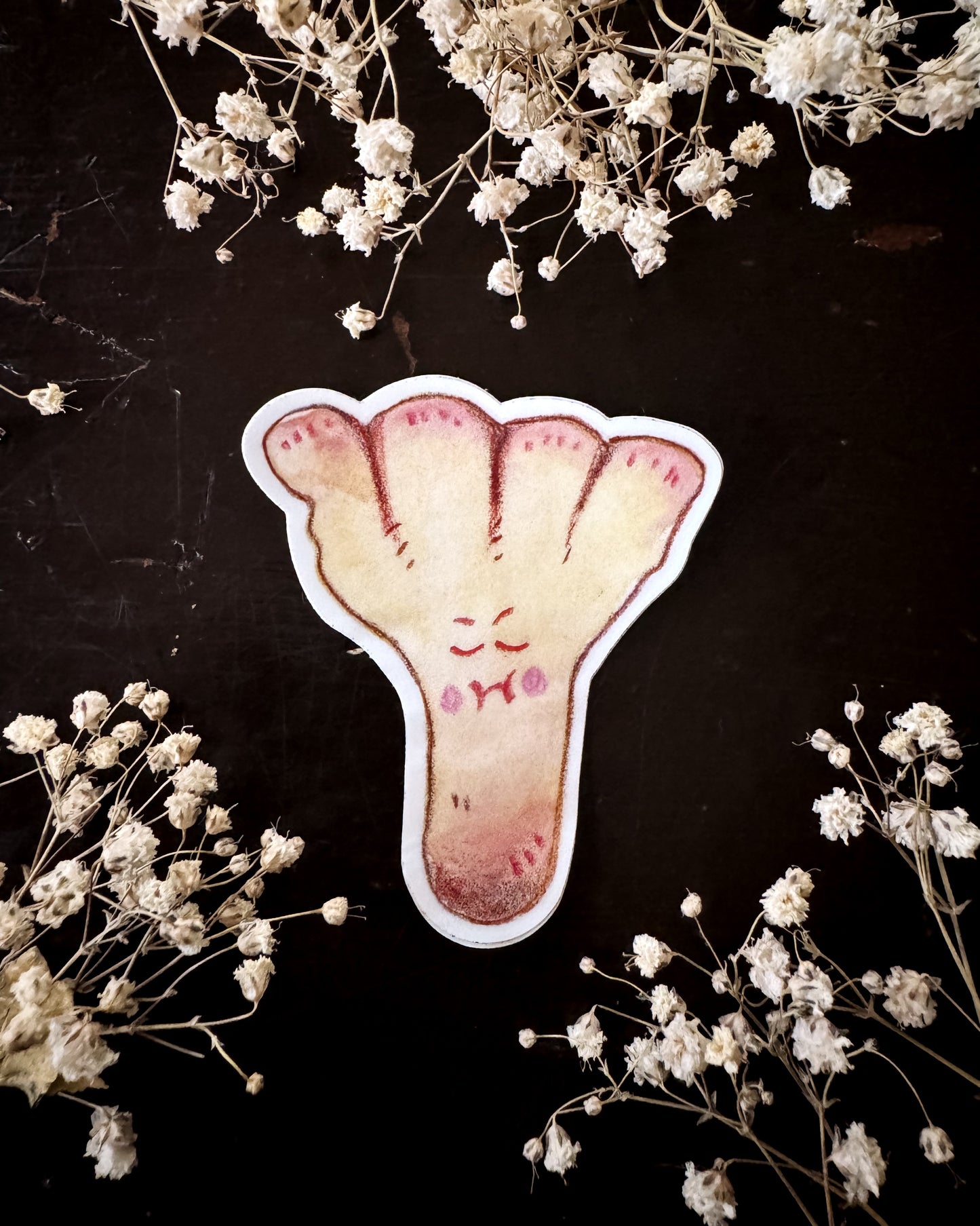 Grumpy Mushroom Vinyl Sticker