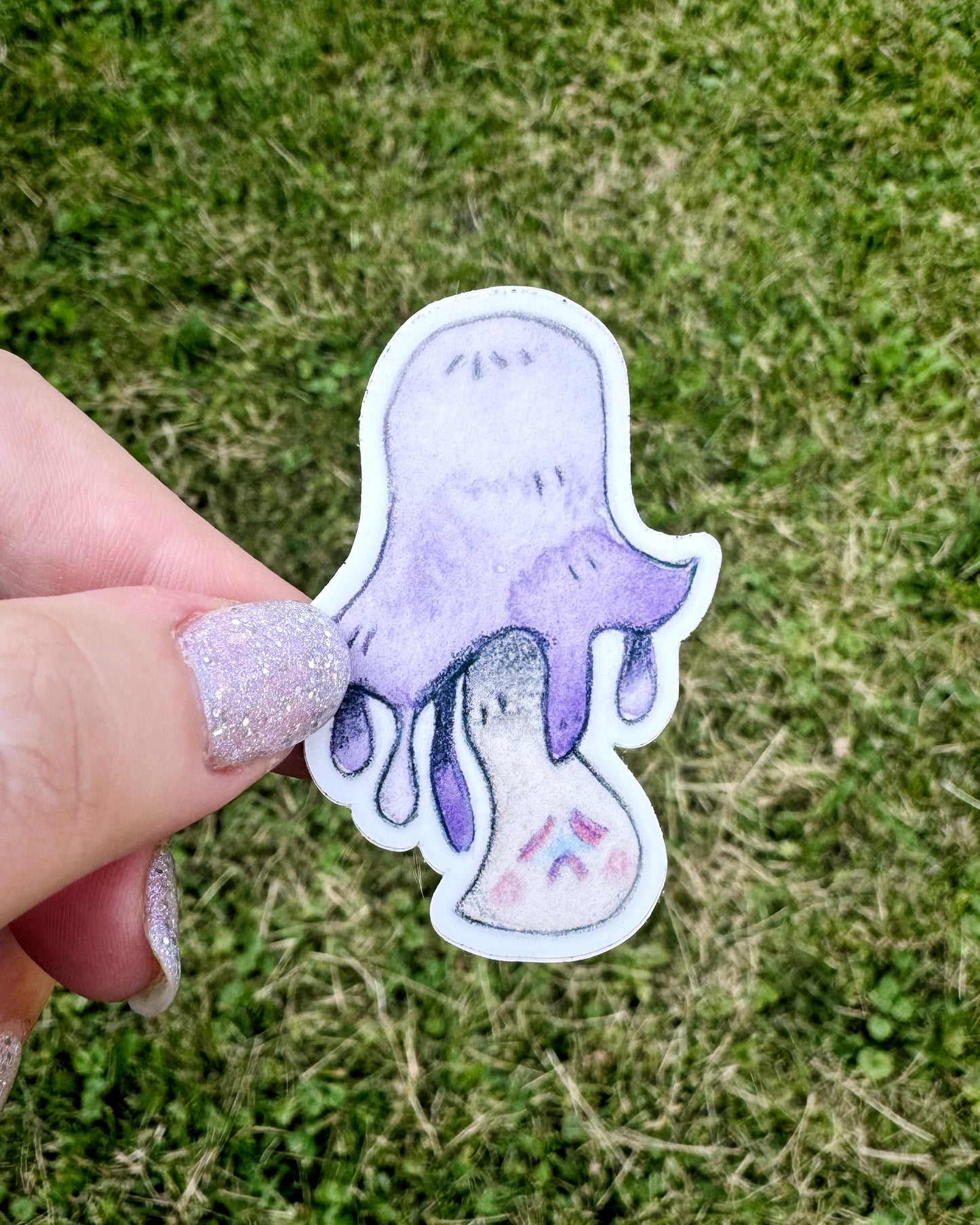 Sad Mushroom Vinyl Sticker
