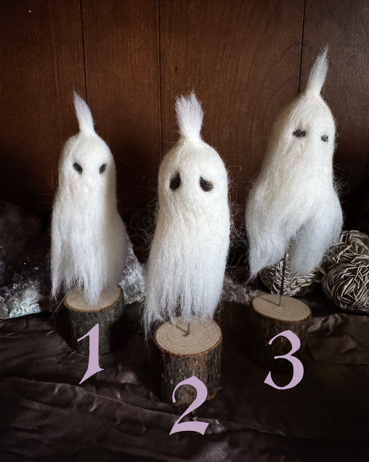 Needle Felted Ghostie Companion