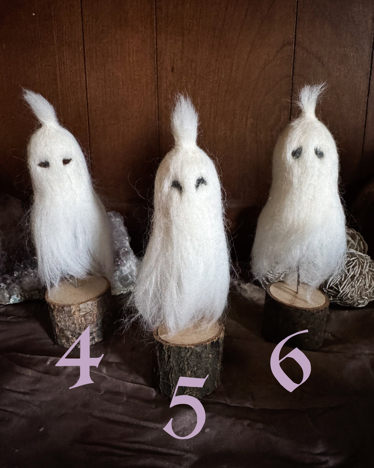 Needle Felted Ghostie Companion