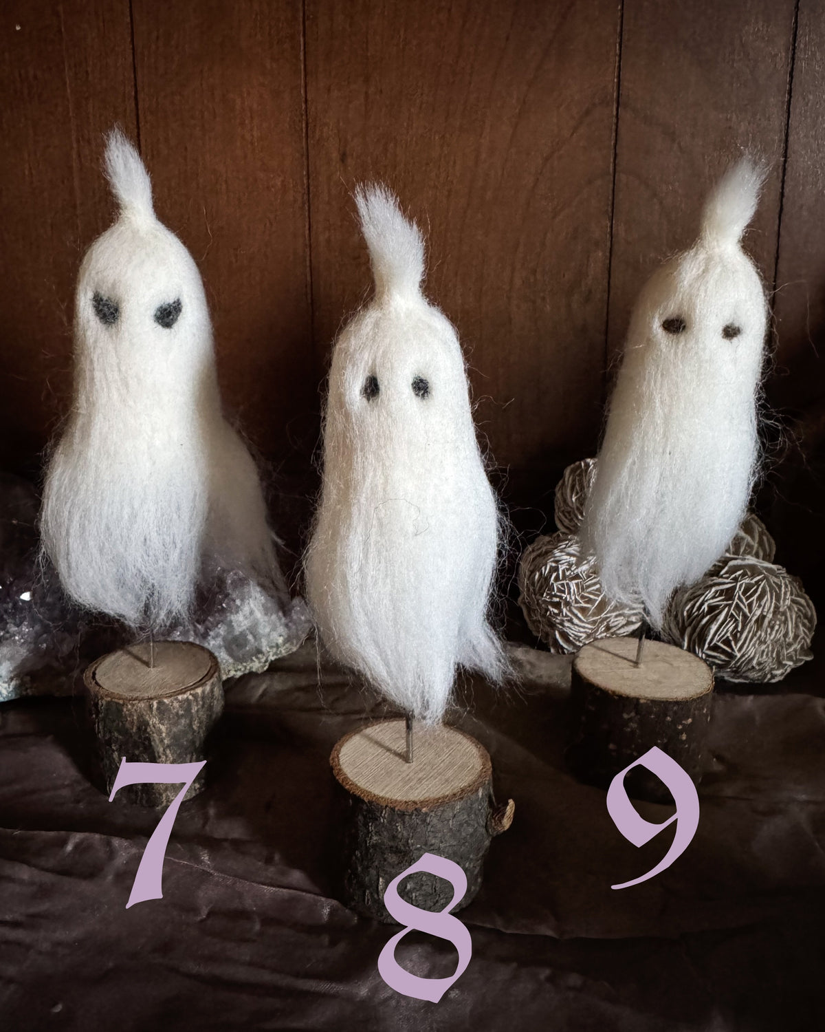 Needle Felted Ghostie Companion