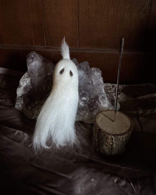Needle Felted Ghostie Companion